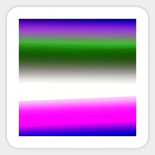 pink blue green white abstract texture Sticker